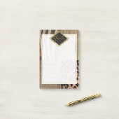 Post-it® Lioness Safari Chic Jungle Glam Moderne tendance (Sur un bureau)