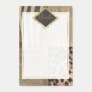 Post-it® Lioness Safari Chic Jungle Glam Moderne tendance
