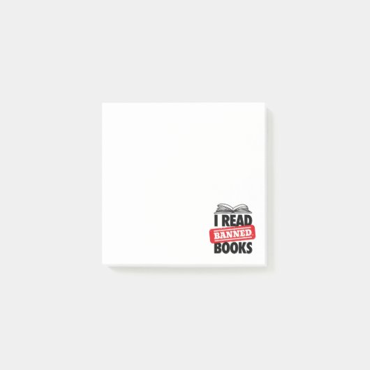 Post-it® Lire les livres interdits Notes post-it (Devant)