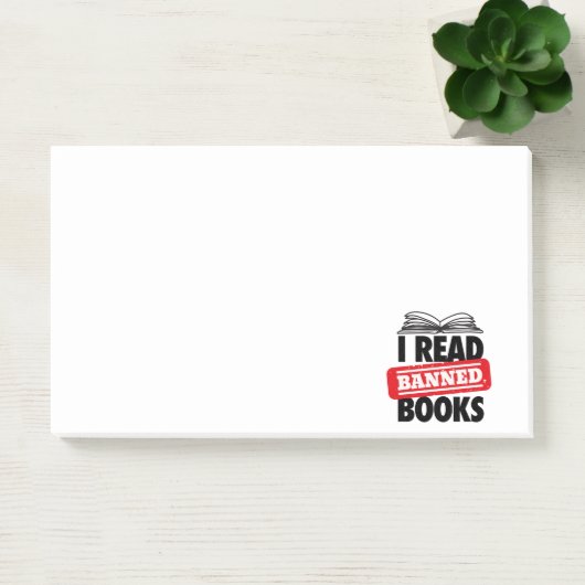 Post-it® Lire les notes de livres interdits (Bureau)
