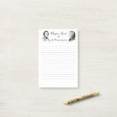 Post-it® Liste d'achats Chopin personnalisée (Sur un bureau)