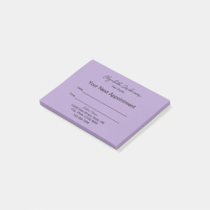 Post-it® Liste De Cheveux Pale Purple Votre Prochain Rendez
