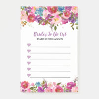Liste de choses à faire pour la mariée Cœurs viole