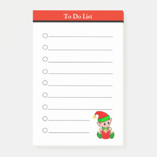 Post-it® Liste de choses à faire pour l'elfe de Noël