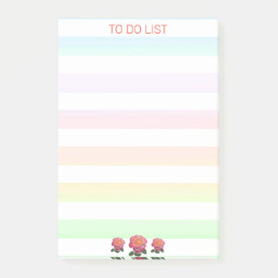 Post-it® Liste de choses à faire sur des couleurs pastel