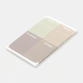 Post-it® Liste de contrôle (Incliné)