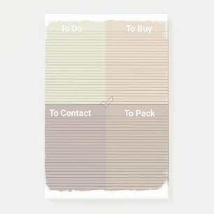 Post-it® Liste de contrôle
