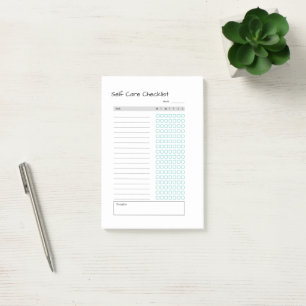 Post-it® liste de contrôle automatique en-tête personnalisé
