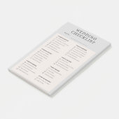 Post-it® liste de contrôle de mariage (Incliné)