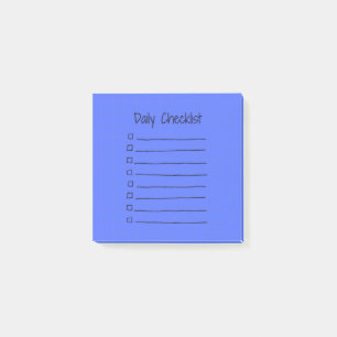 Post-it® Liste de contrôle quotidienne efficace Notes post-