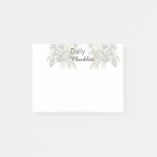 Post-it® Liste de contrôle quotidienne florale pour un trai