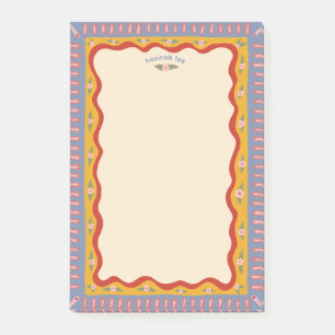 Post-it® Liste de courses et de tâches personnalisée Rétro