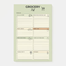 Liste de courses hebdomadaire verte -