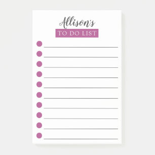 Post-it® Liste de puces à faire personnalisée Notes post-