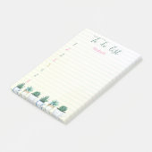 Post-it® Liste de tâches à faire Cactus Succulente Verte Ra (Incliné)