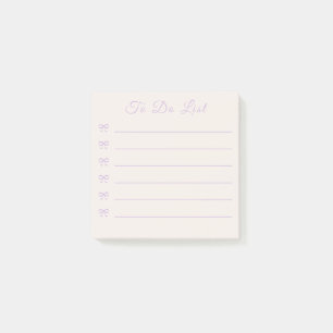 Post-it® Liste de tâches à faire en forme de nœud poussiére