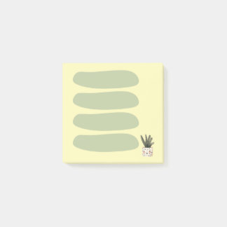 Post-it® Liste de tâches esthétique vert sauge et jaune en