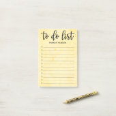 Post-it® Liste de tâches minimale (Sur un bureau)