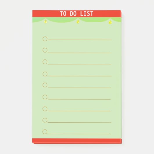 Post-it® Liste de tâches personnalisable (Devant)