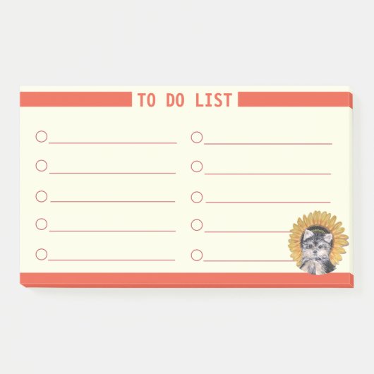 Post-it® Liste de tâches personnalisable (Devant)