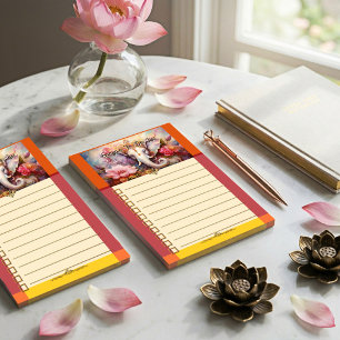 Post-it® Liste de tâches personnalisée élégante à motif flo