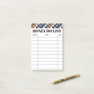 Post-it® Liste de tâches pour la maison et la famille Marro