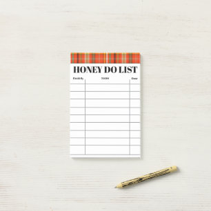 Post-it® Liste de tâches pour la maison et la famille Orang