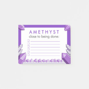 Post-it® Liste de vérification drôle améthyste violette