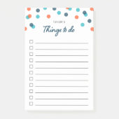 Post-it® Liste des choses à faire (Devant)