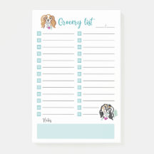 Liste des épiceries| poster| Design Cavalier