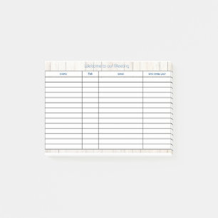 POST-IT® LISTE DES PERSONNES INVITÉES À NOTRE RÉUNION D'AFF