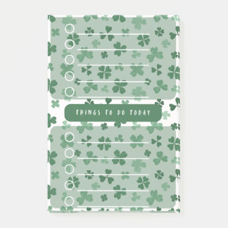 Post-it® Liste des tâches de LuckyClover ShamrockTheme Dail