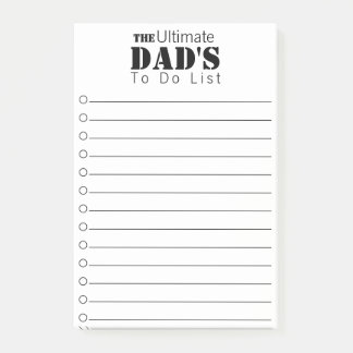 Post-it® Liste des tâches de père ultime
