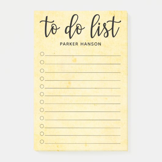 Post-it® Liste des tâches minimales (Devant)