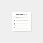 Post-it® Liste des tâches simples (Devant)