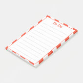 Post-it® Liste Des Traces De Transat Rouge À Faire (Incliné)