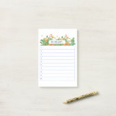 POST-IT® LISTE MERCI (Sur un bureau)