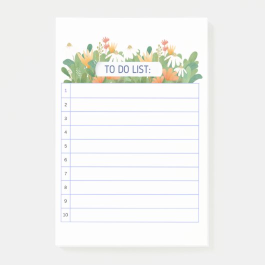 POST-IT® LISTE MERCI (Devant)