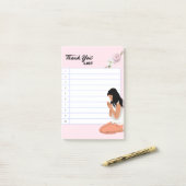POST-IT® LISTE MERCI (Sur un bureau)