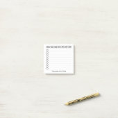 Post-it® Liste minimaliste simple à faire (Sur un bureau)