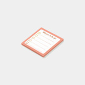Post-it® Liste Orange Liée À Faire (Incliné)