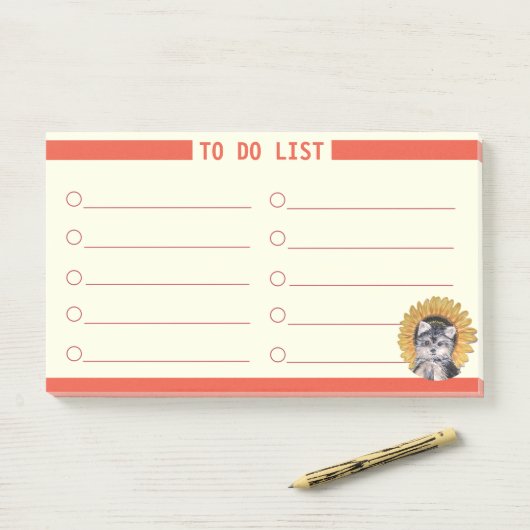 Post-it® Liste Personnalisable (Sur un bureau)