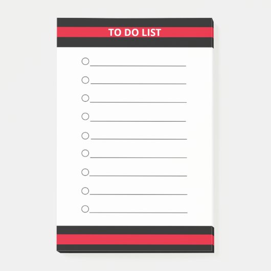 Post-it® Liste personnalisée à faire (Devant)