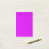 Post-it® Liste Purple à faire (Sur un bureau)