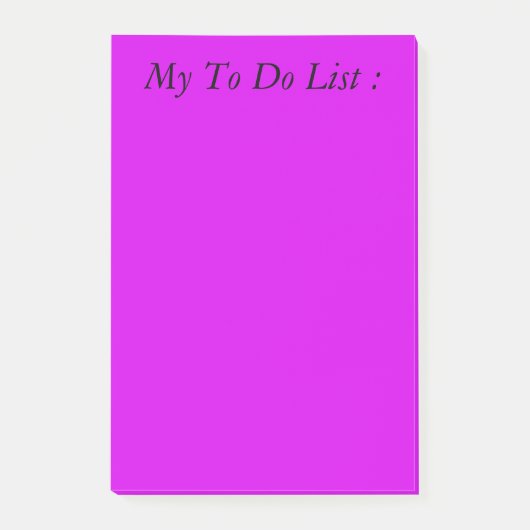 Post-it® Liste Purple à faire (Devant)