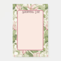 Liste vintage des Magnolias Rose et Blanc