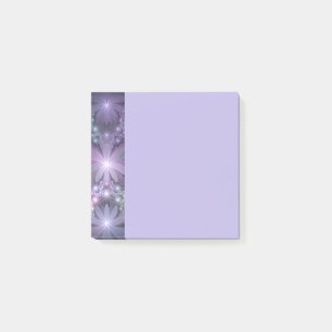 Post-it® Lit de fleurs tendance brillant art fractal abstra