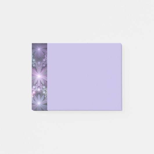 Post-it® Lit de fleurs tendance brillant art fractal abstra (Devant)
