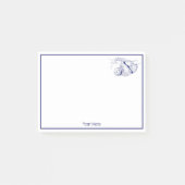 Post-it® Lithographie de dessin de Sloth #1 bleu (Devant)