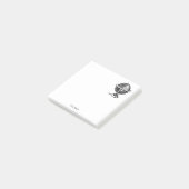 Post-it® Lithographie du monde vintage dessin BW (Incliné)